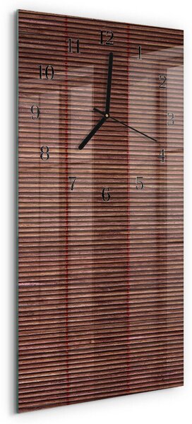 Skleněné hodiny vertikální Bambusové žaluzie zsppc-30x60-00170969