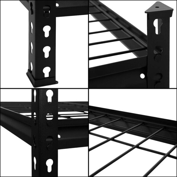 Kovový regál 183x150x54 cm 4 police SPRINGOS HA5277