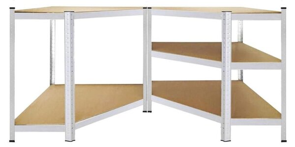 Rohový regál 180x90x40 cm, 5 polic SPRINGOS HA5214