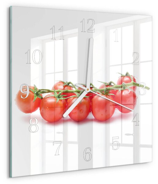 Skleněné hodiny Rajčata zskb-30x30-00090236