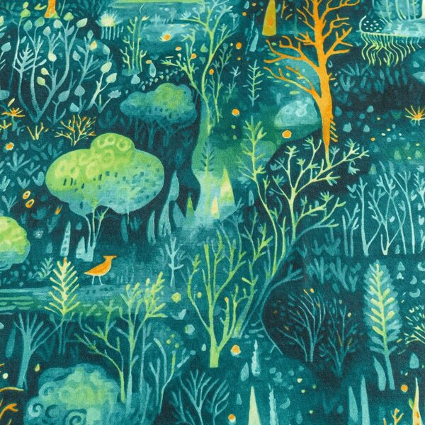 Prostěradlo z mikrovlákna 140x240 cm a povlak na polštář 50x70 cm NEON FOREST, barevné