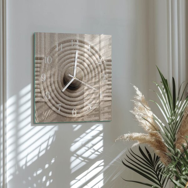 Skleněné hodiny Kámen zskb-30x30-00057410