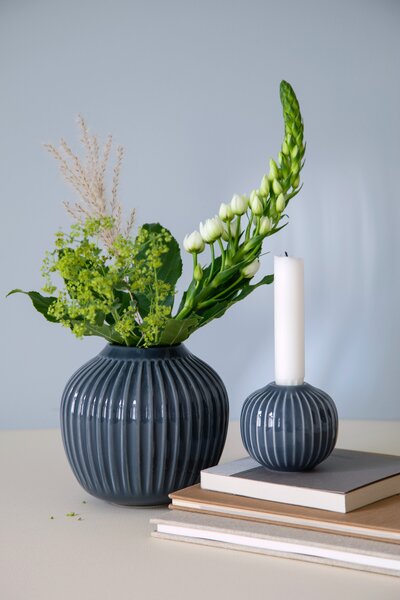 Kähler Design Svícen Hammershøi Anthracite - 6,5 cm KD333