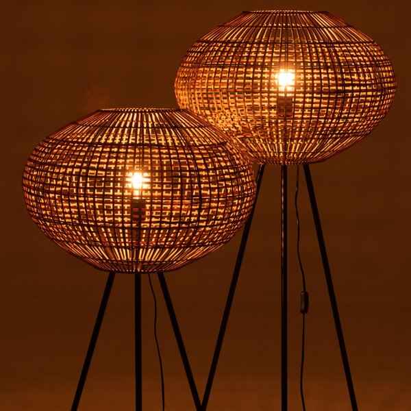 Ratanová stojací lampa J-line Josline 133 cm