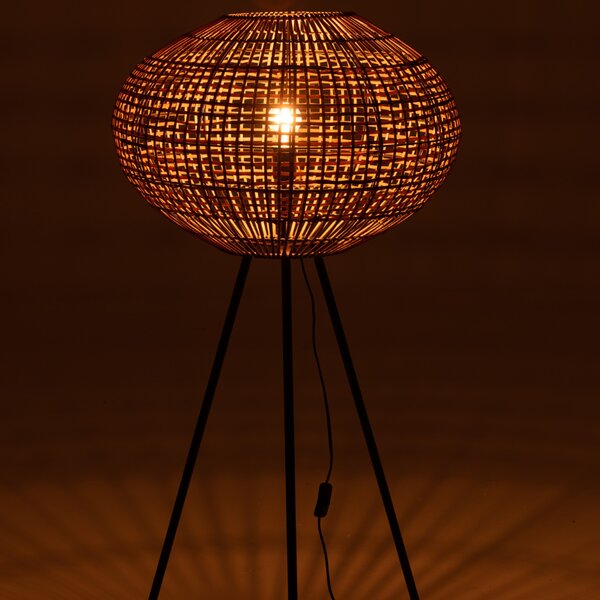 Ratanová stojací lampa J-line Josline 133 cm