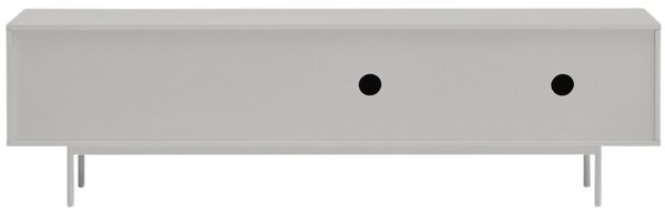 Světle šedý lakovaný TV stolek Teulat Sierra 180 x 40 cm II