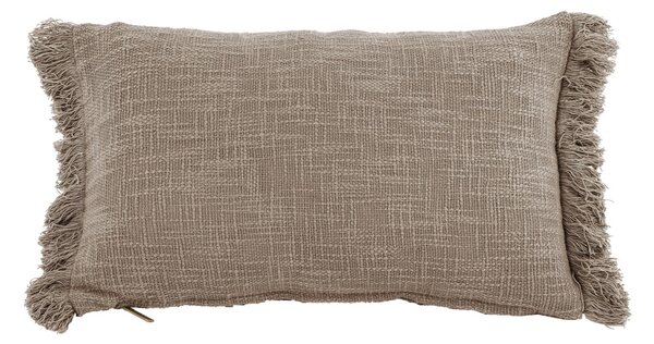 Dekorační polštářek TISECO SOLID 30x50 cm, šedohnědý