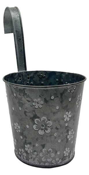 Obal zinkový s kytičkami závěs 13 x 13 cm Prodex 1001060