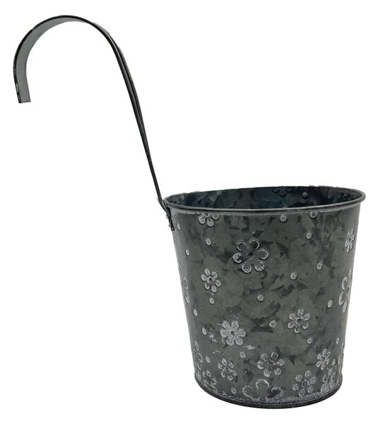 Obal zinkový s kytičkami závěs 13 x 13 cm Prodex 1001060