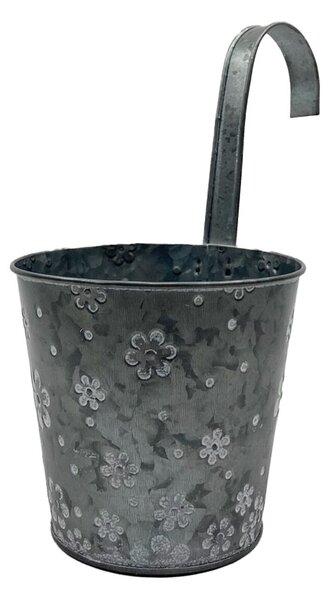 Obal zinkový s kytičkami závěs 13 x 13 cm Prodex 1001060