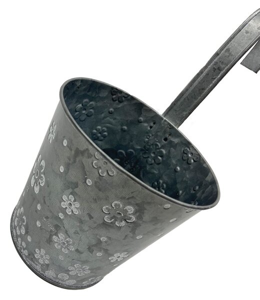Obal zinkový s kytičkami závěs 13 x 13 cm Prodex 1001060