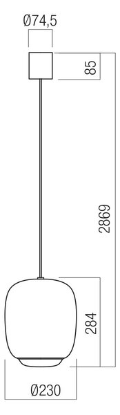 Redo Závěsné LED svítidlo DUBBO, 12W, ø 23 cm, CCT 2700-3000K Barva: Tmavá čokoládová