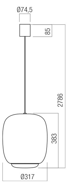 Redo Závěsné LED svítidlo DUBBO, 21W, ø 31,7 cm, CCT 2700-3000K Barva: Růžová