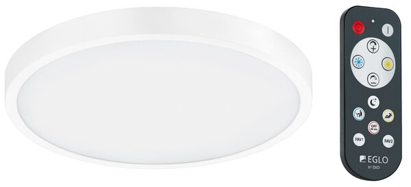 EGLO Stropní LED svítidlo FUEVA-A 98292 s ovladačem pr.22,5cm Eglo