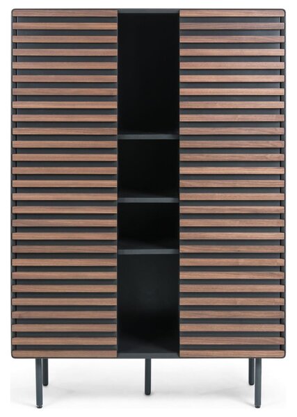 Kave Home Černá lakovaná skříň Kesia 155 x 105 cm