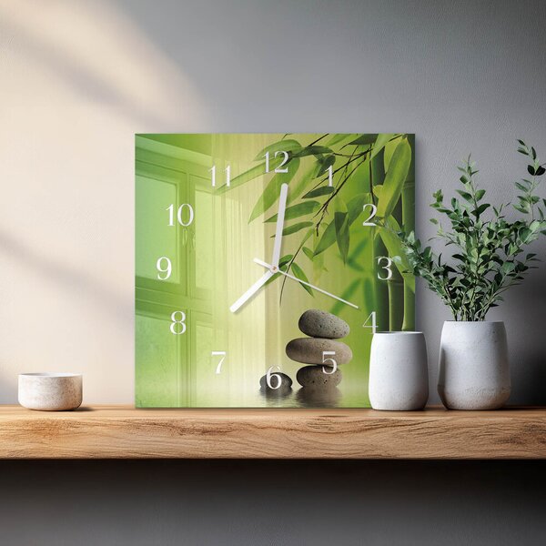 Skleněné hodiny Kameny zskb-30x30-00085951
