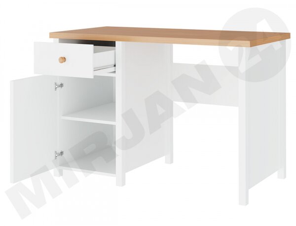 PC stolek s nástavbou Story SR03 + Story SR04, Barva: pískově béžová /dub vicenza bělený 5903211505867