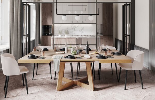 -25 % Dny MOMENTI– Dubový rozkládací jídelní stůl Windsor & Co Nodi 130/230 x 130 cm