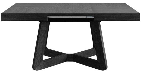 -25 % Dny MOMENTI– Černý dubový rozkládací jídelní stůl Windsor & Co Nodi 130/230 x 130 cm
