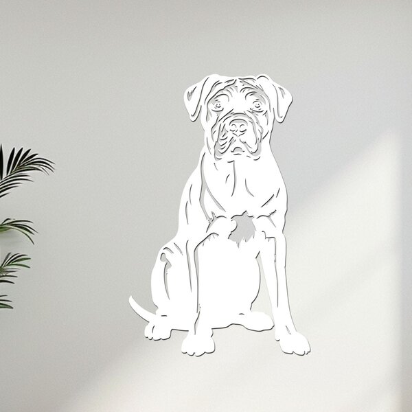 Dřevěný obraz Cane Corso | Rozměry (cm): 26x40 | Zvolte barvu dekoru: Černá
