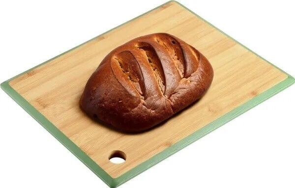 Prkénko na krájení se zeleným okrajem, 23 x 15 x 1 cm, bambus KESPER 58261