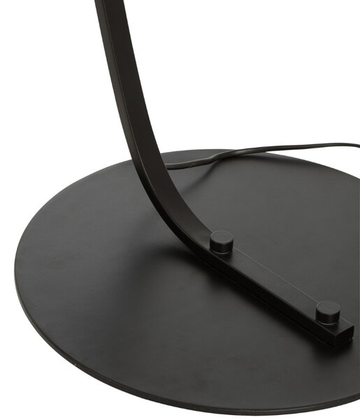 Černá látková stojací lampa J-line Molta 188 cm