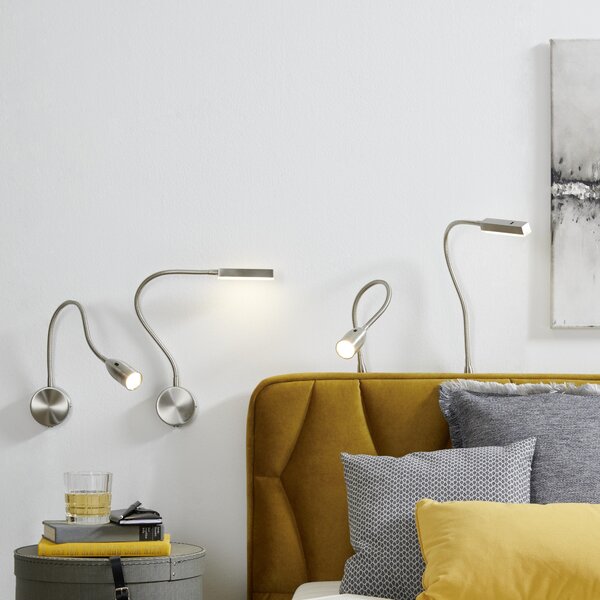 NÁSTĚNNÉ LED SVÍTIDLO, 2,5/48 cm - Nástěnná svítidla k posteli