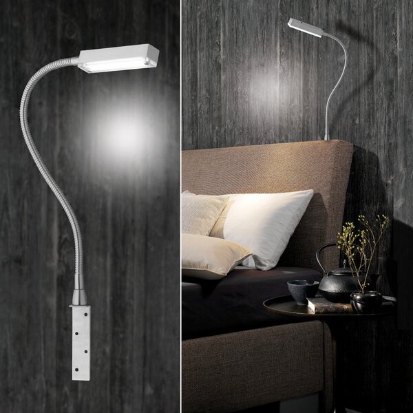 NÁSTĚNNÉ LED SVÍTIDLO, 2,5/48 cm - Nástěnná svítidla k posteli