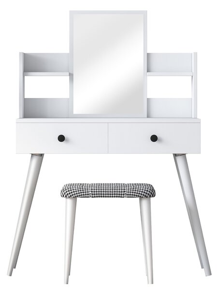 Kalune Design Toaletní stolek Margot 02 se stoličkou bílý