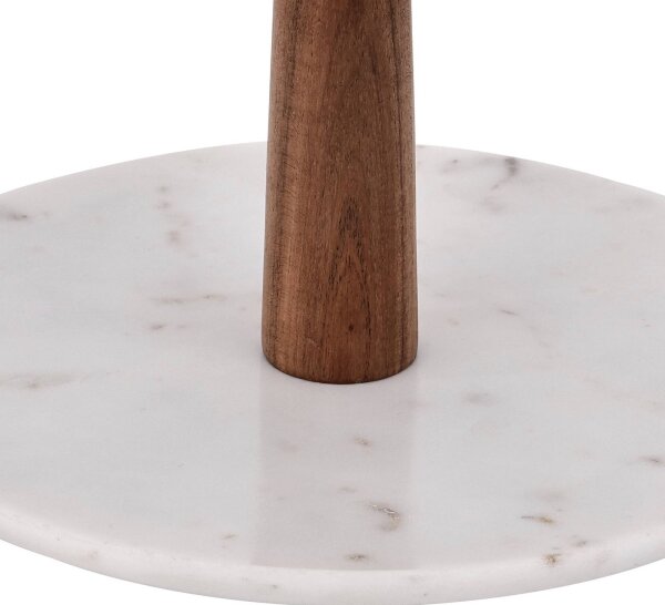 Eglo 427261 - Servírovací stojan MAKILALA 28x25,5 cm dřevo/mramor