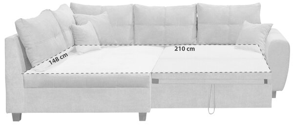 ROHOVÁ SEDAČKA, textil, antracitová MID.YOU - Sedací soupravy, Online Only