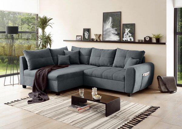 ROHOVÁ SEDAČKA, textil, antracitová MID.YOU - Sedací soupravy, Online Only