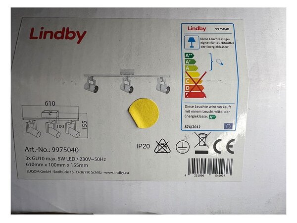 Lindby - Bodové svítidlo 3xGU10/5W/230V