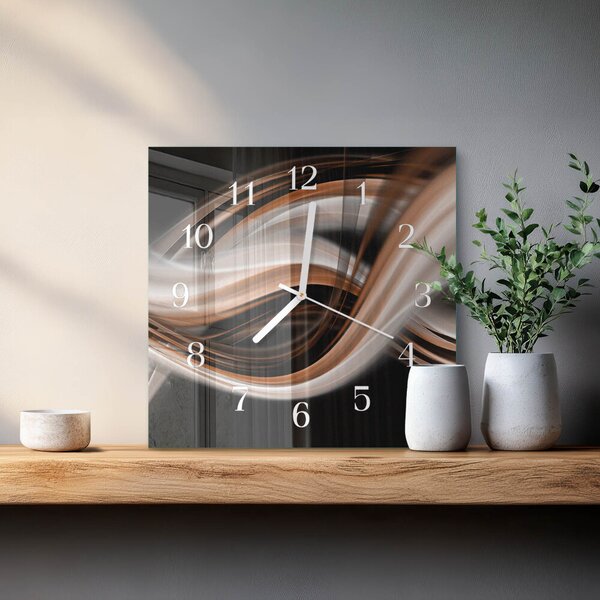 Skleněné hodiny Abstraktní umění zskb-30x30-00057722
