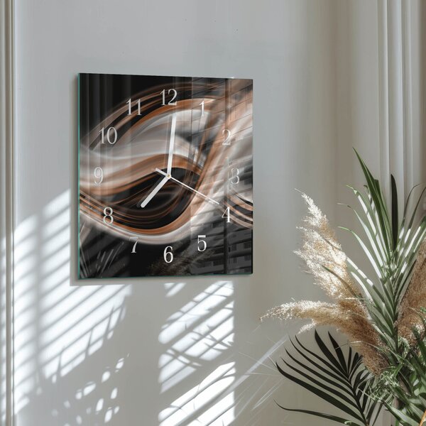 Skleněné hodiny Abstraktní umění zskb-30x30-00057722