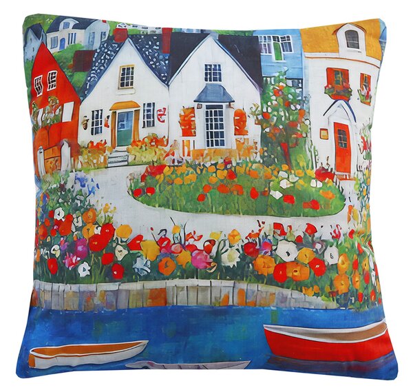 XPOSE® Set povlaků na polštář PŘÍSTAV (digitální tisk) 43x43 cm - set 4ks