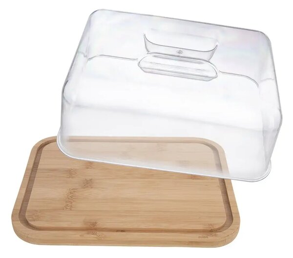 Prkénko servírovací s poklopem 28x22x11 cm, bambusové ORION 126849