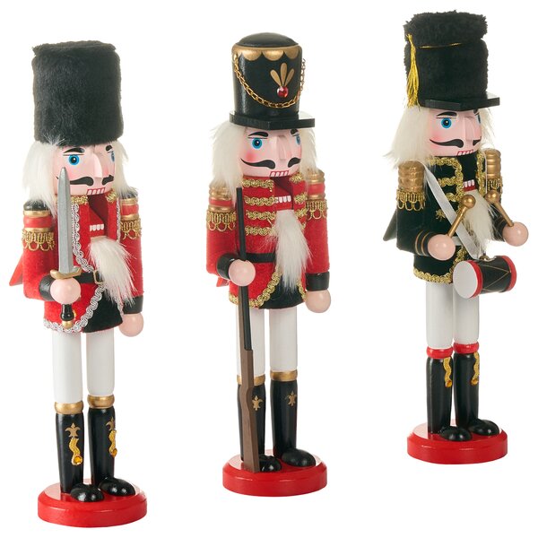 Dekorativní figurka LAGAN Louskáček 30 cm Červená
