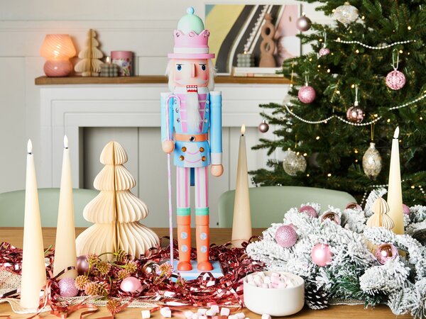 Dekorativní figurka HARKAN Louskáček 50 cm Modrá