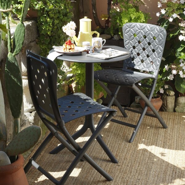 Nardi Modrý plastový zahradní stůl Spritz 60,5 cm