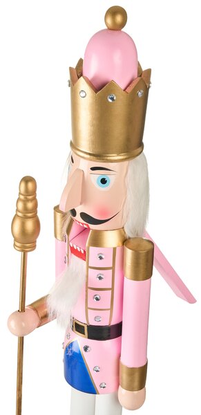 Dekorativní figurka TROSAAN Louskáček 90 cm Růžová