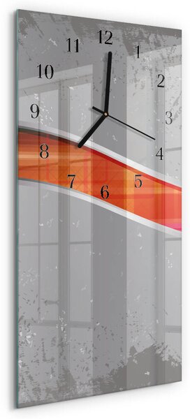 Skleněné hodiny vertikální Hlídka zsppc-30x60-00183806