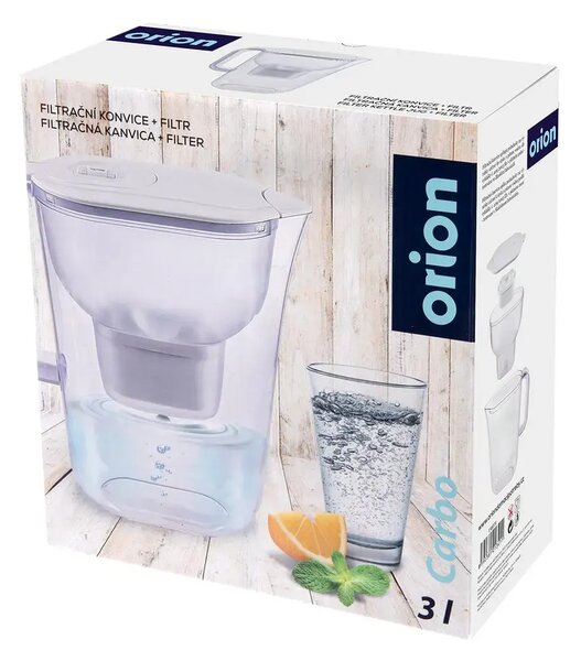 Carbo Konvice filtrační, 3 l, plastová, bílá ORION 156019