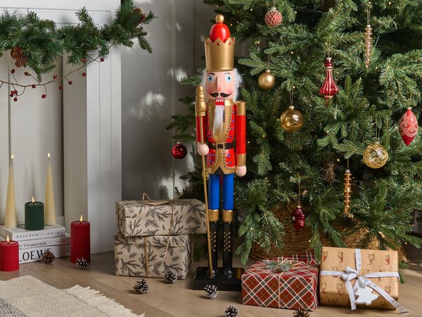 Dekorativní figurka MALARAN Louskáček 90 cm Červená
