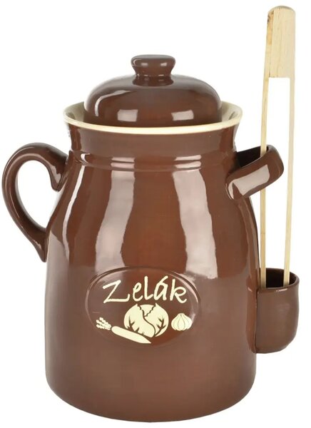Hrnec nakládací s kleštěmi, 6 l, keramický ORION 111685