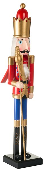 Dekorativní figurka MALARAN Louskáček 90 cm Červená