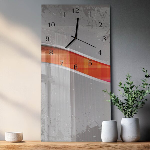 Skleněné hodiny vertikální Hlídka zsppc-30x60-00183806
