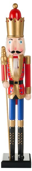 Dekorativní figurka MALARAN Louskáček 90 cm Červená