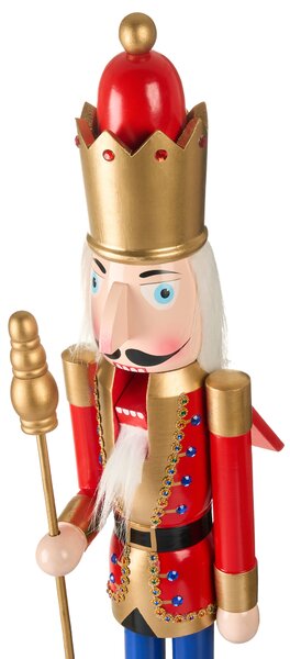 Dekorativní figurka MALARAN Louskáček 90 cm Červená