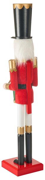 Dekorativní figurka SVARTAN Louskáček 90 cm Červená